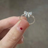 Wholesale Alloy Bow Shaped Opening Adjustable Ring And Bracelet With Electroplating For Women