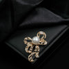 Wholesale Alloy Brooch With Bow Shape Electroplated And Diamondencrusted