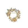 Wholesale Alloy Brooch With Bow Tie And Leaves Pattern Electroplated Antiglare Women's And Unisex Fashion Jewelry