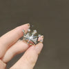 Wholesale Alloy Brooch With Crown And Flower Pattern Electroplating Treatment For Women