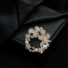 Wholesale Alloy Brooch With Flower And Bow Pattern Electroplated For Women