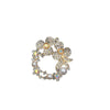 Wholesale Alloy Brooch With Flower And Bow Pattern Electroplated For Women