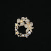 Wholesale Alloy Brooch With Flower And Bow Pattern Electroplated For Women