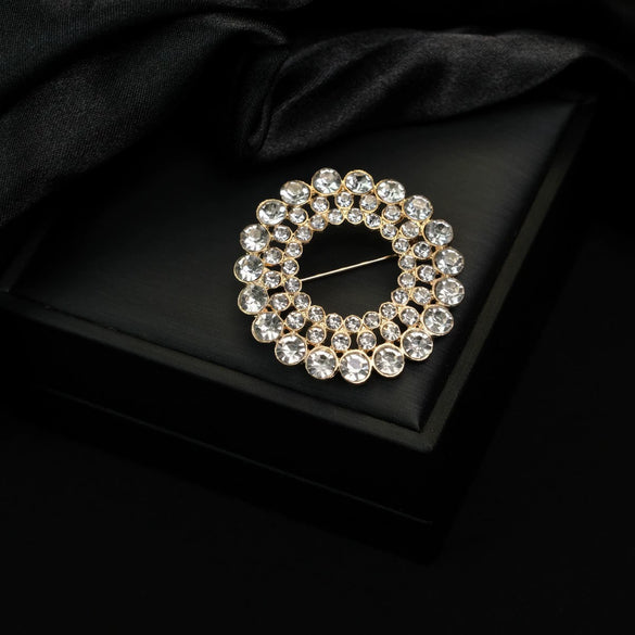 Wholesale Alloy Brooch With Pearl Simple Style Geometric And Heart Shape Electroplating Accessories For Women And Unisex