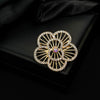 Wholesale Alloy Brooch Women's Light Luxury Diamondinlaid Flower Electroplated Clothing Accessories