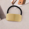 Wholesale Alloy Brushed Square Love Chain Hair Ring With Electroplating Process And High Design Sense