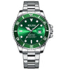 Wholesale Alloy Business Style Round Dial Imitation Mechanical Men's Luminous Calendar Waterproof Watch