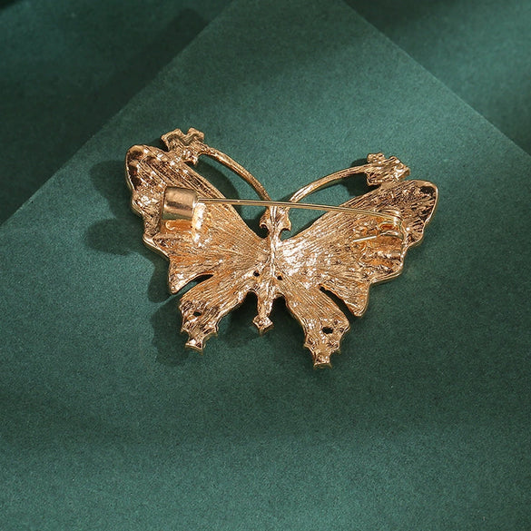 Wholesale Alloy Butterfly Brooch Electroplated Minimalist Style For Women