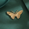 Wholesale Alloy Butterfly Brooch Electroplated Minimalist Style For Women