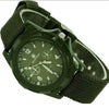 Wholesale Alloy Case Nylon Woven Strap Men's Quartz Watch Round Dial Luminous Pointer Casual Sports Style