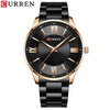 Wholesale Alloy Case Stainless Steel Band Round Dial Waterproof Quartz Men's Business Fashion Watch