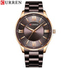 Wholesale Alloy Case Stainless Steel Band Round Dial Waterproof Quartz Men's Business Fashion Watch