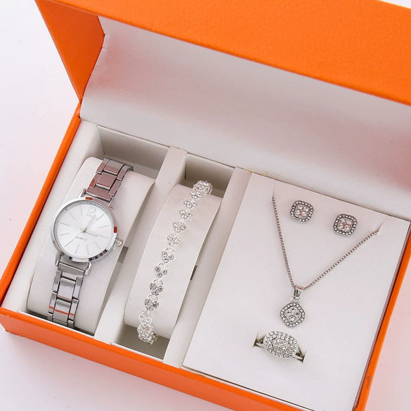 Wholesale Alloy Casual Round Women's Watch Jewelry With Rose Gold Buckle