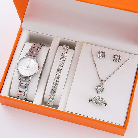 Wholesale Alloy Casual Round Women's Watch Jewelry With Rose Gold Buckle