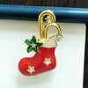 Wholesale Alloy Christmas Brooch For Women With Cartoon Characters Electroplated