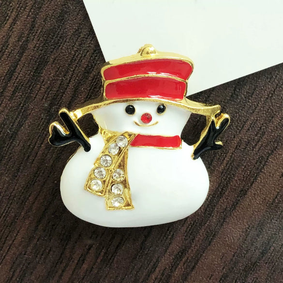 Wholesale Alloy Christmas Brooch For Women With Cartoon Characters Electroplated