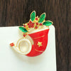 Wholesale Alloy Christmas Brooch For Women With Cartoon Characters Electroplated