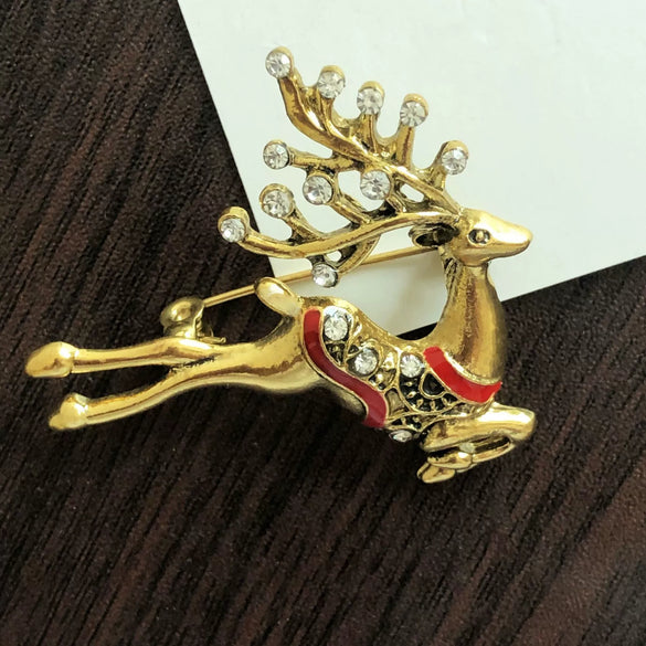 Wholesale Alloy Christmas Brooch For Women With Cartoon Characters Electroplated