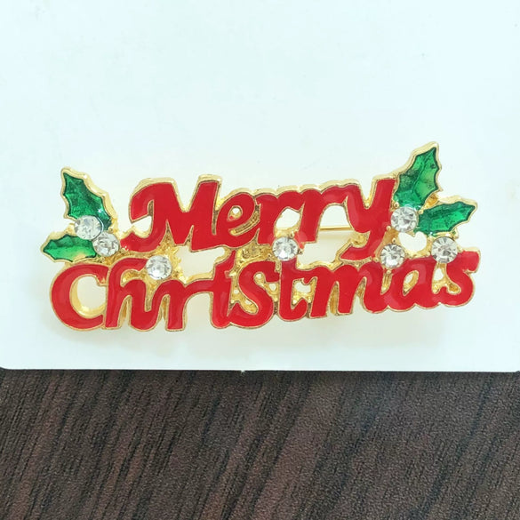 Wholesale Alloy Christmas Brooch For Women With Cartoon Characters Electroplated