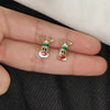 Wholesale Alloy Christmas Earrings With Elk And Cartoon Characters Electroplating Design