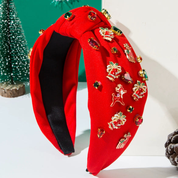 Wholesale Alloy Christmas Hair Band With Three Dimensional Design Fashion Holiday Accessories For Women