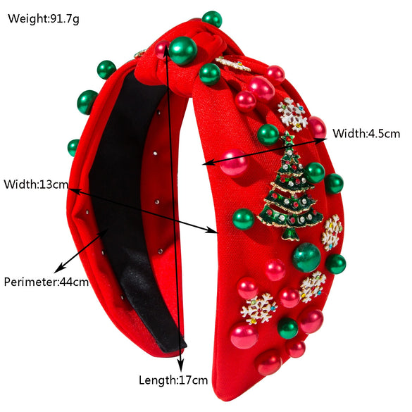 Wholesale Alloy Christmas Hair Band With Three Dimensional Design Fashion Holiday Accessories For Women