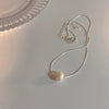Wholesale Alloy Clavicle Chain Necklace With Fritillaria Flower Design And Electroplating Treatment Light Luxury Style For Women