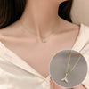 Wholesale Alloy Clavicle Chain Necklace With Fritillaria Flower Design And Electroplating Treatment Light Luxury Style For Women