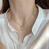Wholesale Alloy Clavicle Chain Necklace With Fritillaria Flower Design And Electroplating Treatment Light Luxury Style For Women
