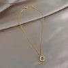 Wholesale Alloy Clavicle Chain Necklace With Fritillaria Flower Design And Electroplating Treatment Light Luxury Style For Women