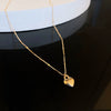Wholesale Alloy Clavicle Chain Necklace With Fritillaria Flower Design And Electroplating Treatment Light Luxury Style For Women