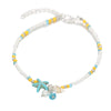 Wholesale Alloy Conch Rice Beads Starfish Anklet Fashion Jewelry For Women And Men