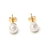 Wholesale Alloy Constellation Diamond Inlaid Zircon Bow Pearl Earrings