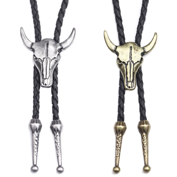 Wholesale Alloy Cowhide Weaving Animals Zodiac Twisted Chain Casual Necklace