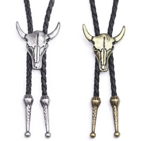 Wholesale Alloy Cowhide Weaving Animals Zodiac Twisted Chain Casual Necklace