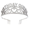 Wholesale Alloy Crown Headband For Girls With Electroplating Simple Geometric Style
