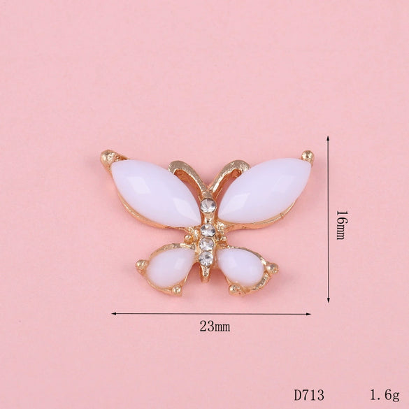 Wholesale Alloy Crystal Butterfly Diy Jewelry Accessories Hair Accessories Headdress Phone Shell With Electroplating