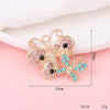 Wholesale Alloy Crystal Butterfly Diy Jewelry Accessories Hair Accessories Headdress Phone Shell With Electroplating