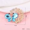 Wholesale Alloy Crystal Butterfly Diy Jewelry Accessories Hair Accessories Headdress Phone Shell With Electroplating