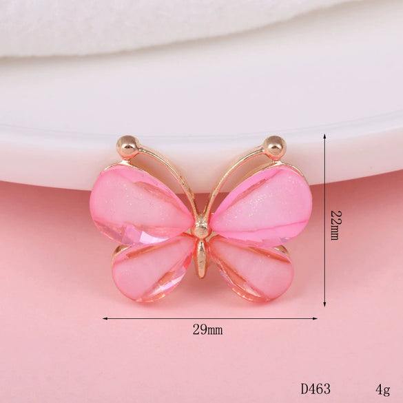 Wholesale Alloy Crystal Butterfly Diy Jewelry Accessories Hair Accessories Headdress Phone Shell With Electroplating
