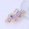 Wholesale Alloy Crystal Diamond Butterfly Hairpin Jewelry For Ladies With Electroplating