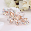 Wholesale Alloy Crystal Diamond Butterfly Hairpin Jewelry For Ladies With Electroplating