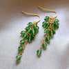 Wholesale Alloy Crystal Earrings With Diamondencrusted Geometric Pattern And Electroplating For Women