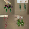 Wholesale Alloy Crystal Earrings With Diamondencrusted Geometric Pattern And Electroplating For Women