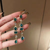 Wholesale Alloy Crystal Earrings With Diamondencrusted Geometric Pattern And Electroplating For Women