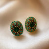 Wholesale Alloy Crystal Earrings With Diamondencrusted Geometric Pattern And Electroplating For Women