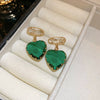 Wholesale Alloy Crystal Earrings With Diamondencrusted Geometric Pattern And Electroplating For Women
