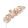Wholesale Alloy Crystal Flower Hair Clip For Women Simple Electroplated Ponytail Clip Highend Elegant Headwear