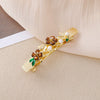 Wholesale Alloy Crystal Flower Spring Clip Hair Accessories For Women With Electroplating Treatment