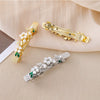 Wholesale Alloy Crystal Flower Spring Clip Hair Accessories For Women With Electroplating Treatment